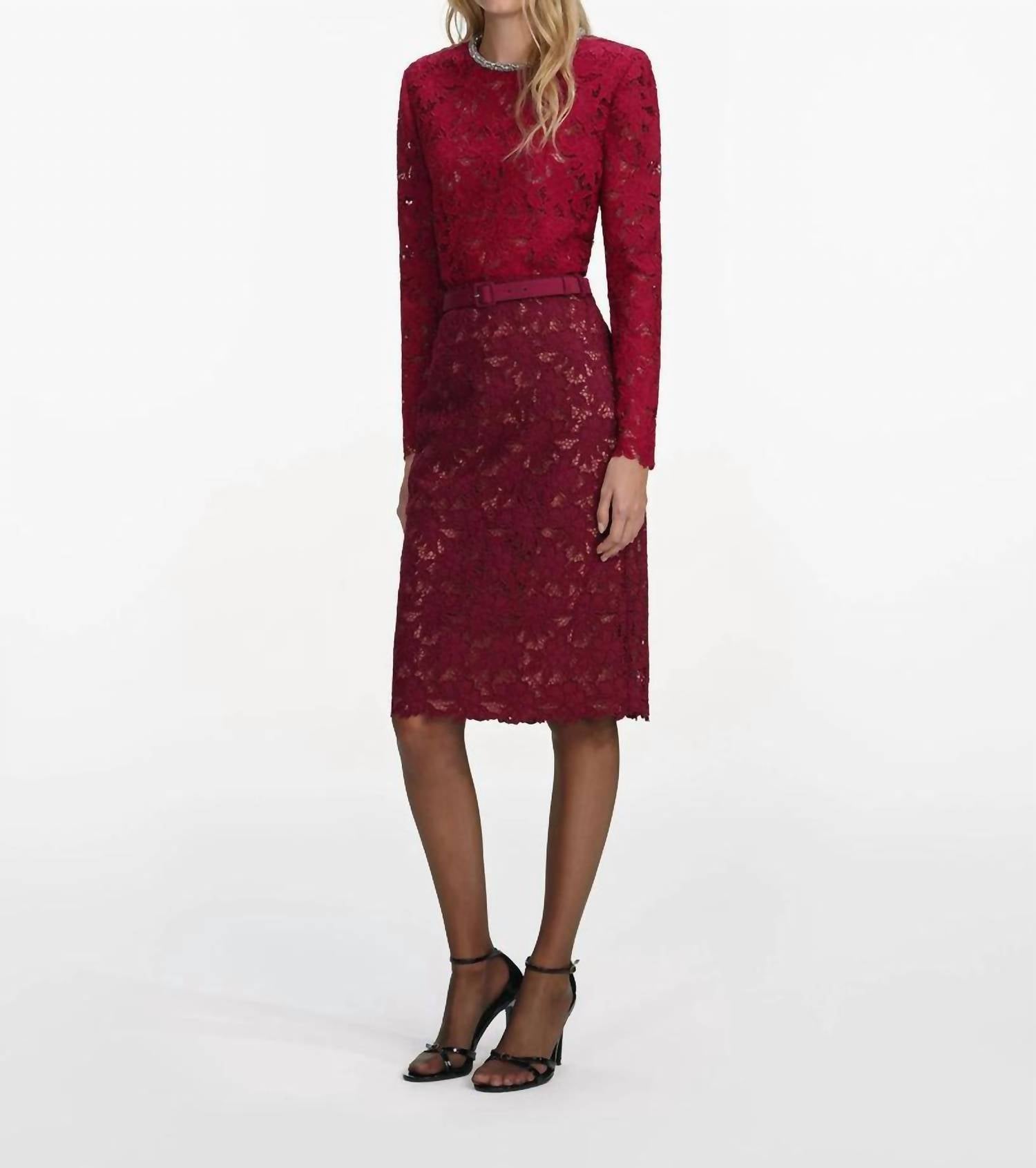 Self-Portrait - Lace Crystal Trim Top
