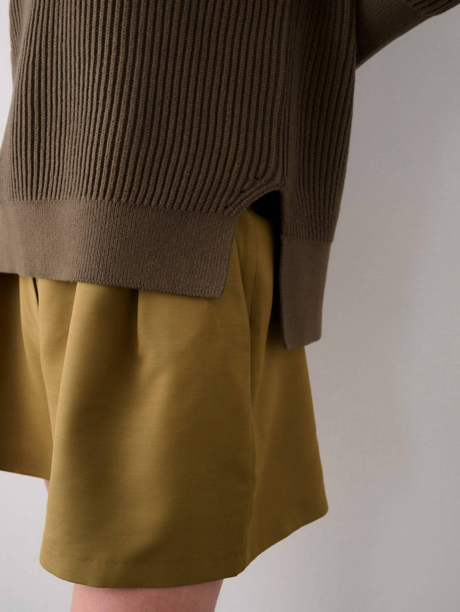 White + Warren - Cotton Ribbed Crewneck Sweater