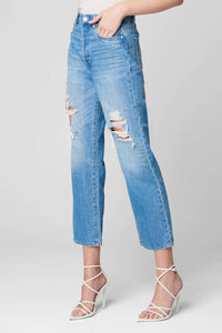 Straight Leg Ripped Jean