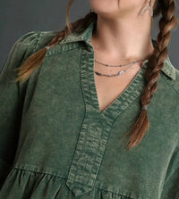 Umgee - Mineral Wash Corduroy Dress