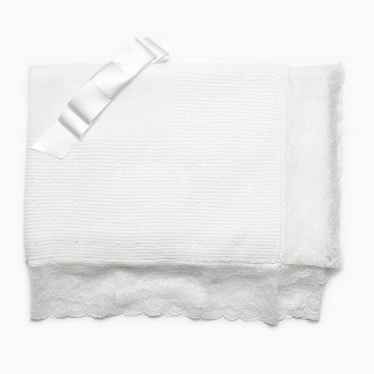 Juliana - Baby Lace Trim Blanket