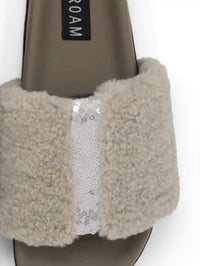 Roam - Women's Fuzzy Pailette Slider