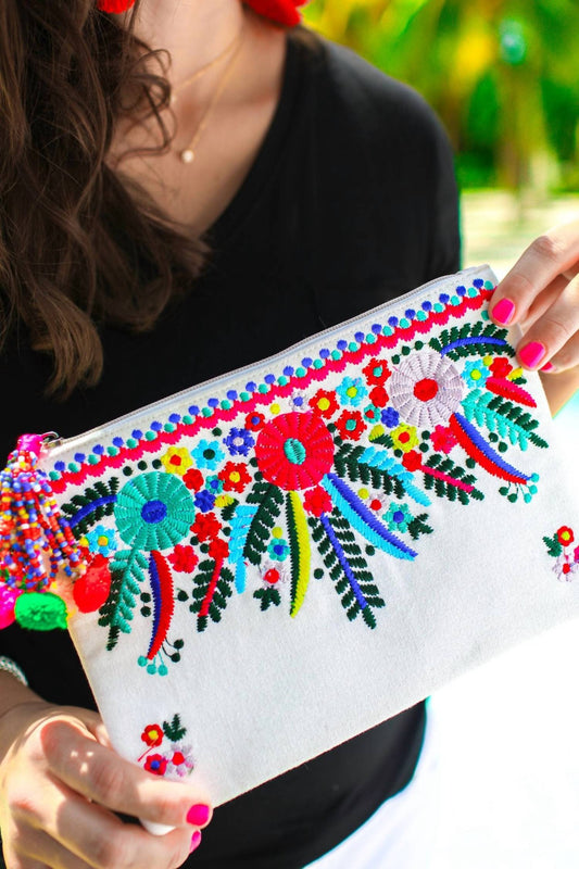 Jess Lea - Cancun Embroidered Clutch