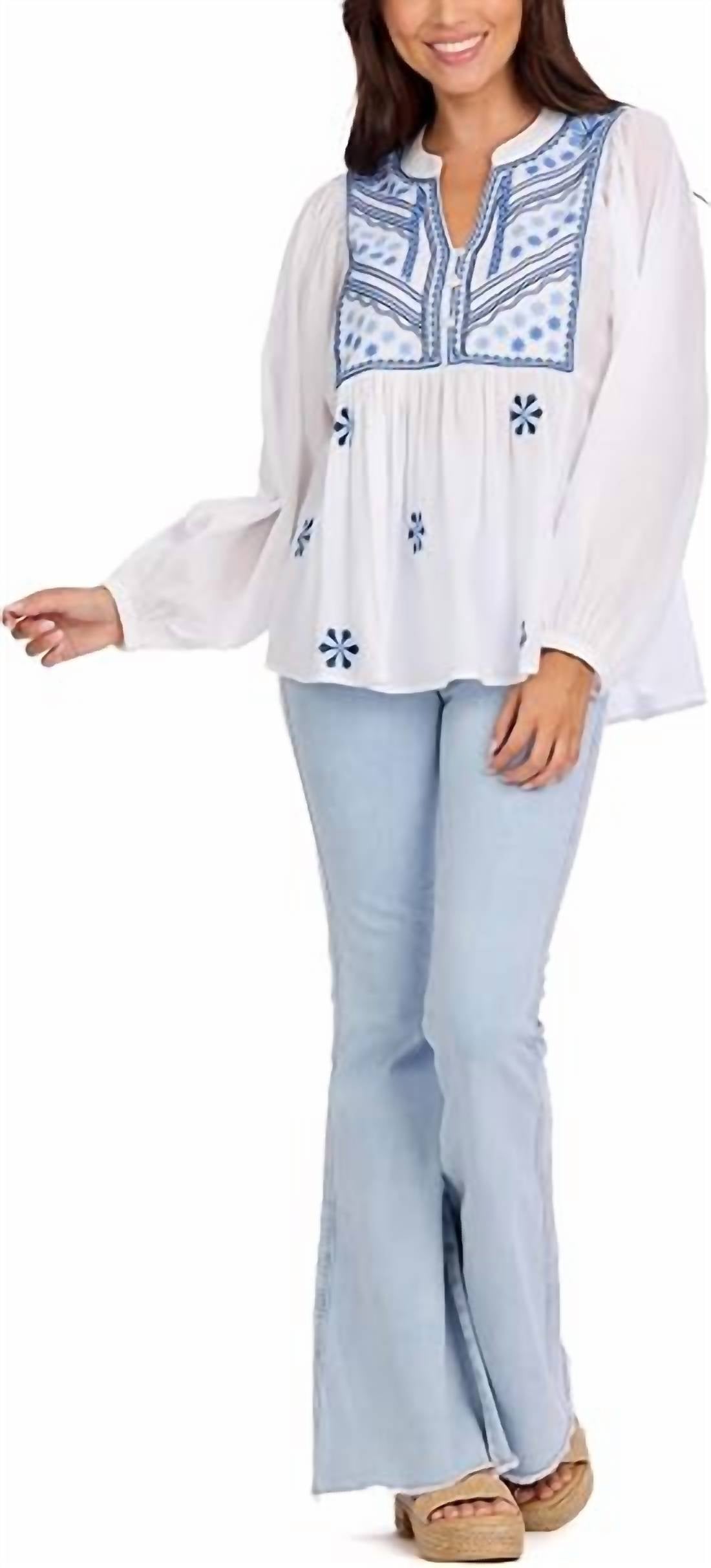 Mudpie - Margeaux Embellished Top