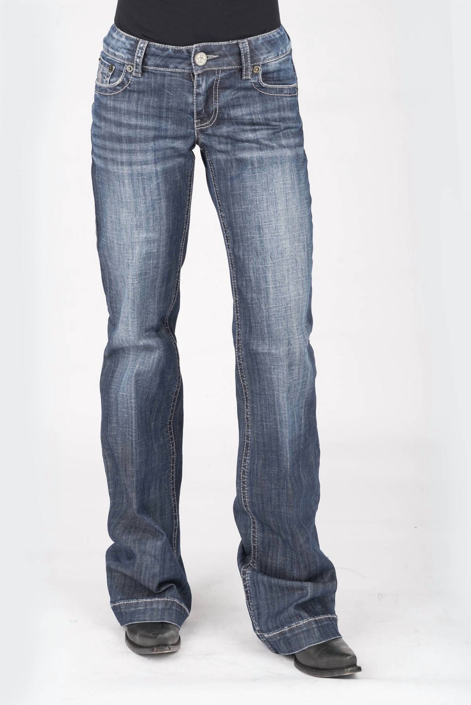Stetson - Women's Embroidered Fit Trouser Style Jean