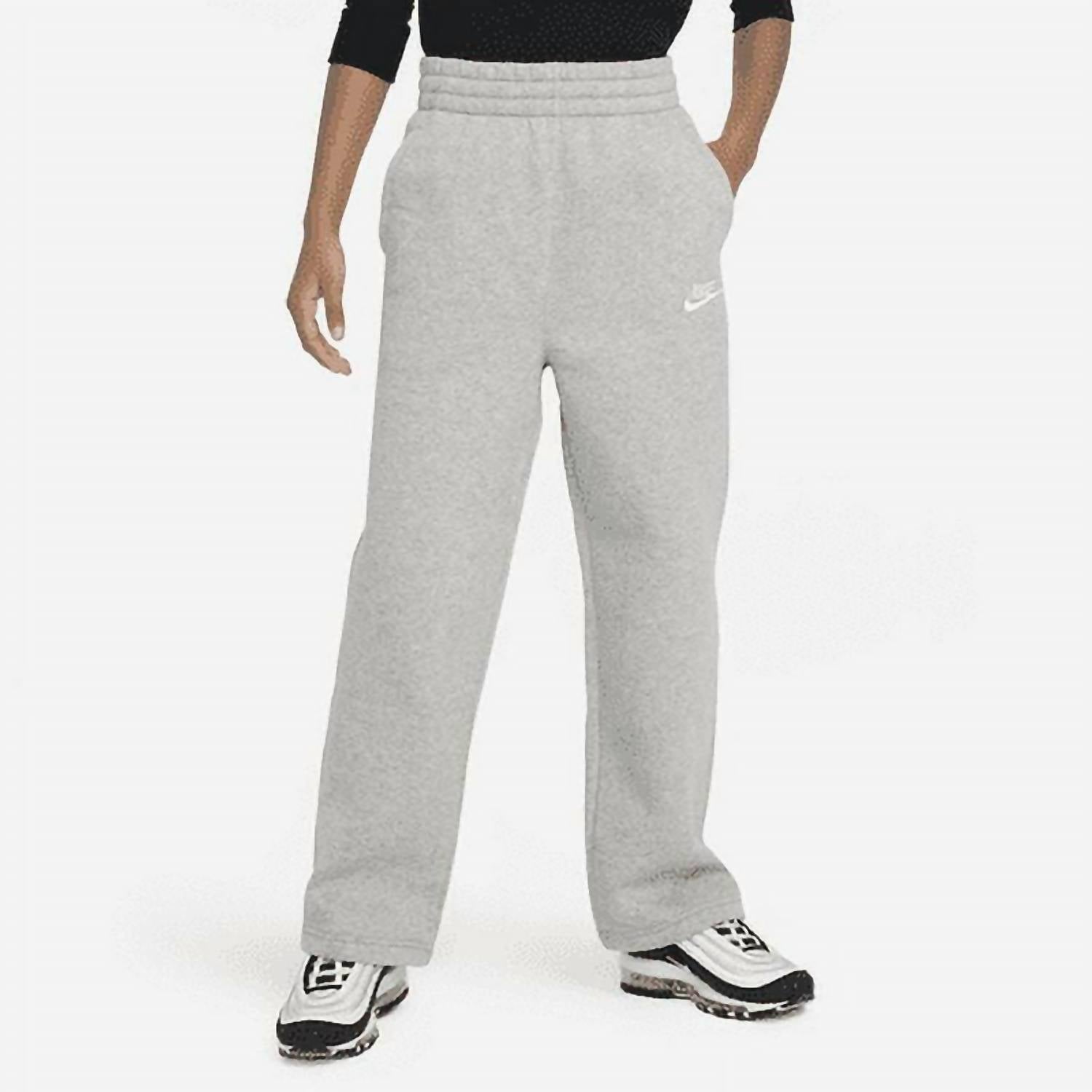 New Balance Sportswear Club Fleece Wide Leg Pants in dark grey heather - kids' joggers