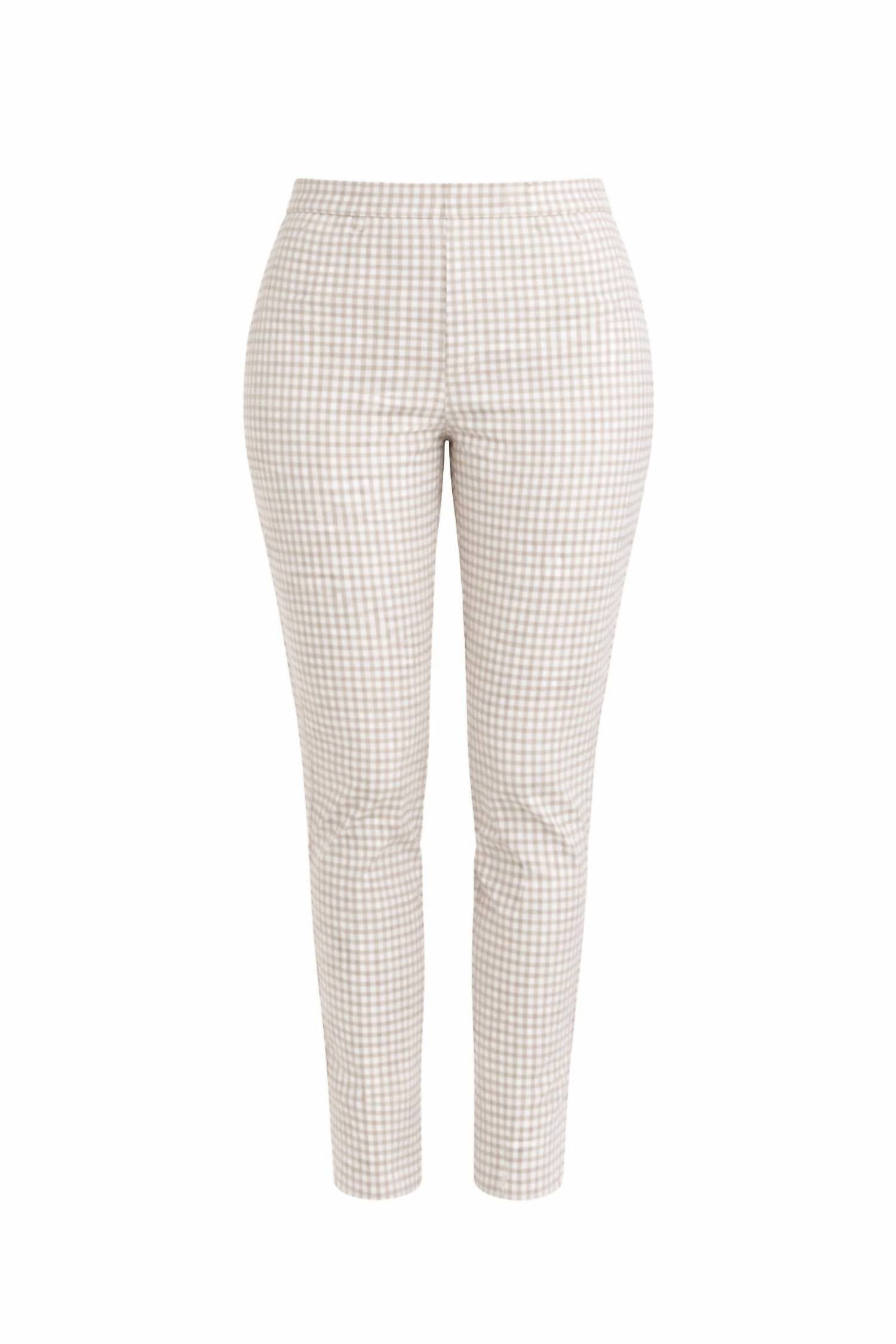 J'Envie/Eli - Women's Gingham Ankle Pant
