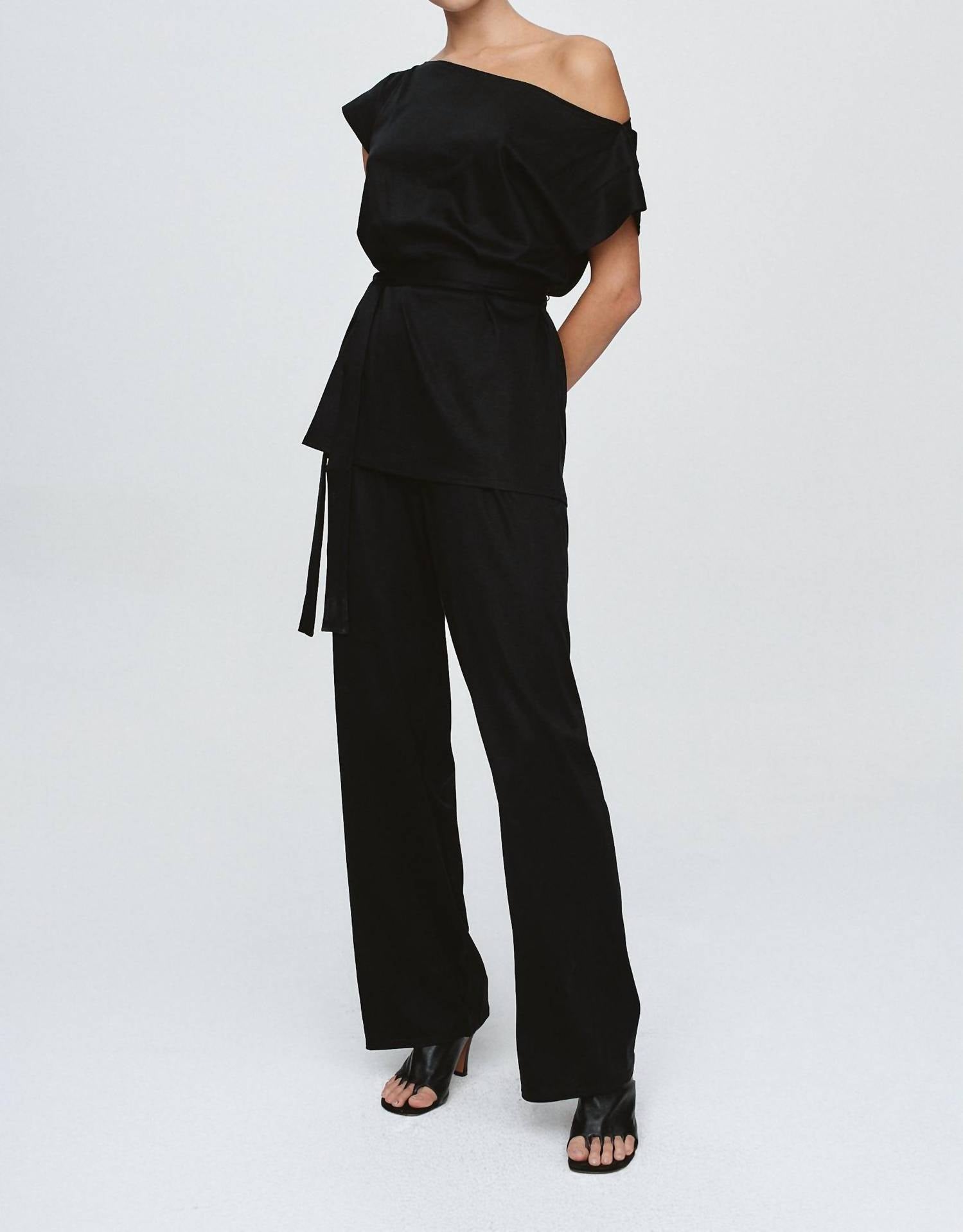 Marle Fay Top in black - women's blouse - view 7