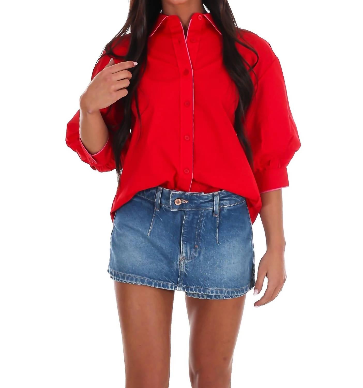 Day + Moon - Women's Crush Worthy Button Down Top
