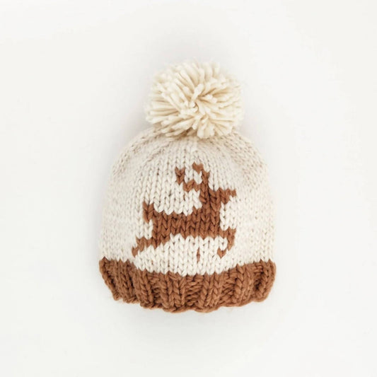 Huggalugs - Baby Girls Or Boys Oh Deer Pompom Hat