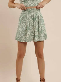 Sage The Label - Palm Whisper Mini Skirt