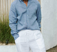 Magic Linen - Men's WENGEN classic linen shirt