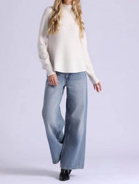 Minnie Rose - Luxe Cashmere Seamless Mock Neck Sweater