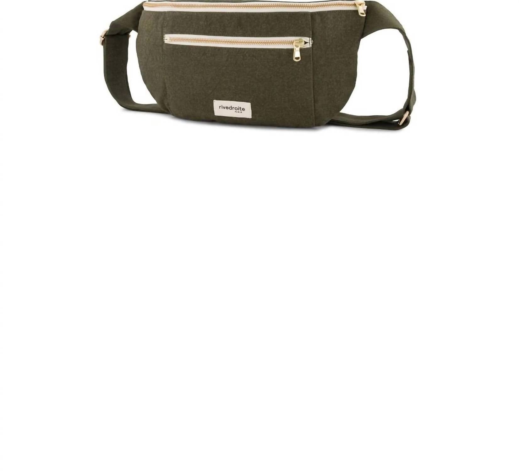 Rivedroite Paris Women's Orsel Sling Bag in military green - women's bag - detail view