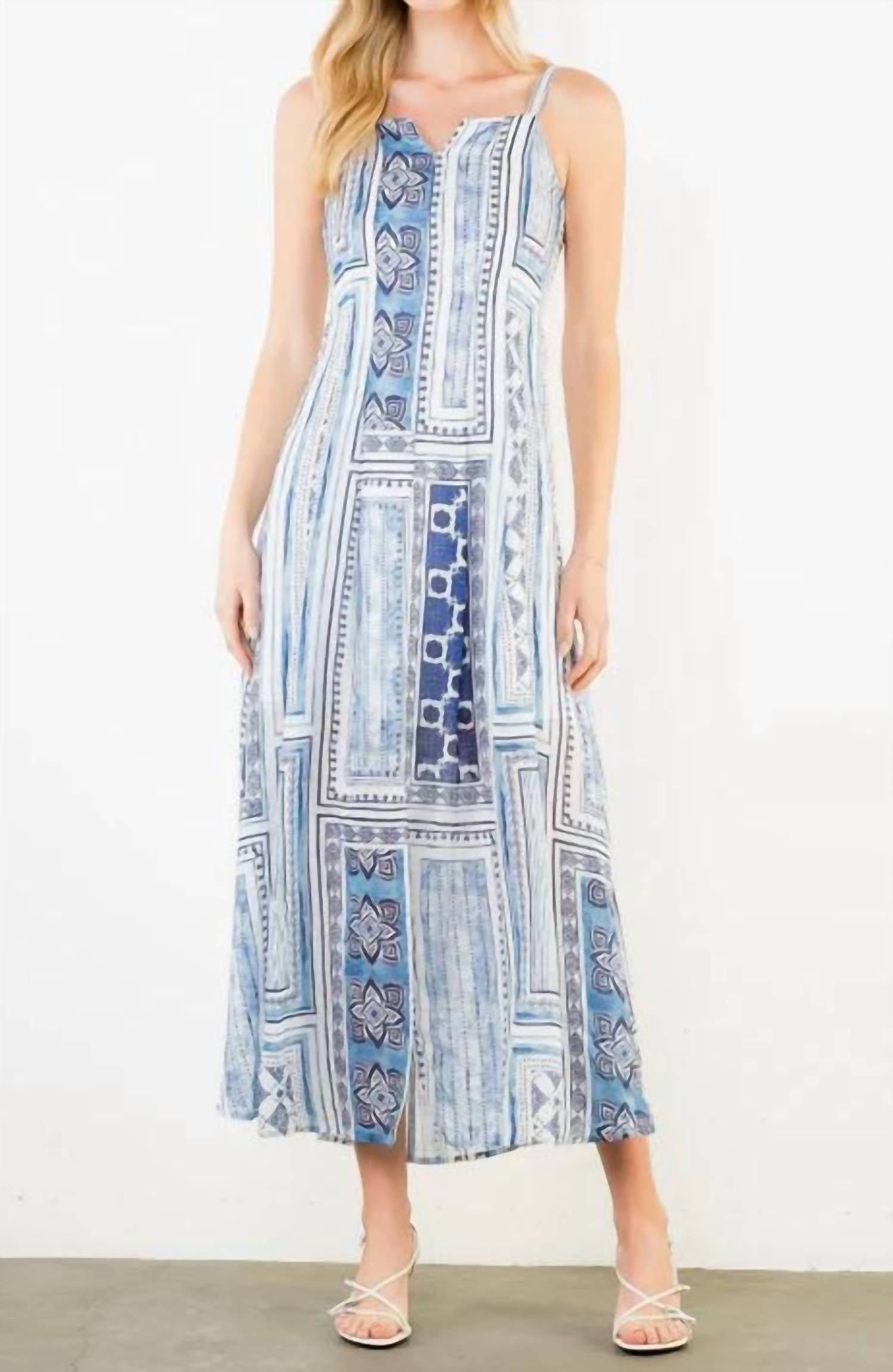 Thml - Thin Strap Pattern Midi Dress