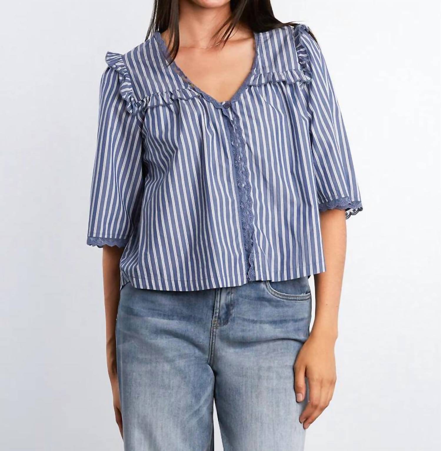 Billy T - Juliet Stripe Button Front Shirt