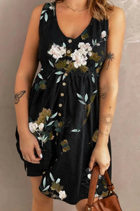 Double Take - Ruched Waist Side Slit Casual Magic Mini Dress