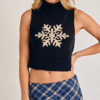 Le Lis - Let It Snow Crop Sweater