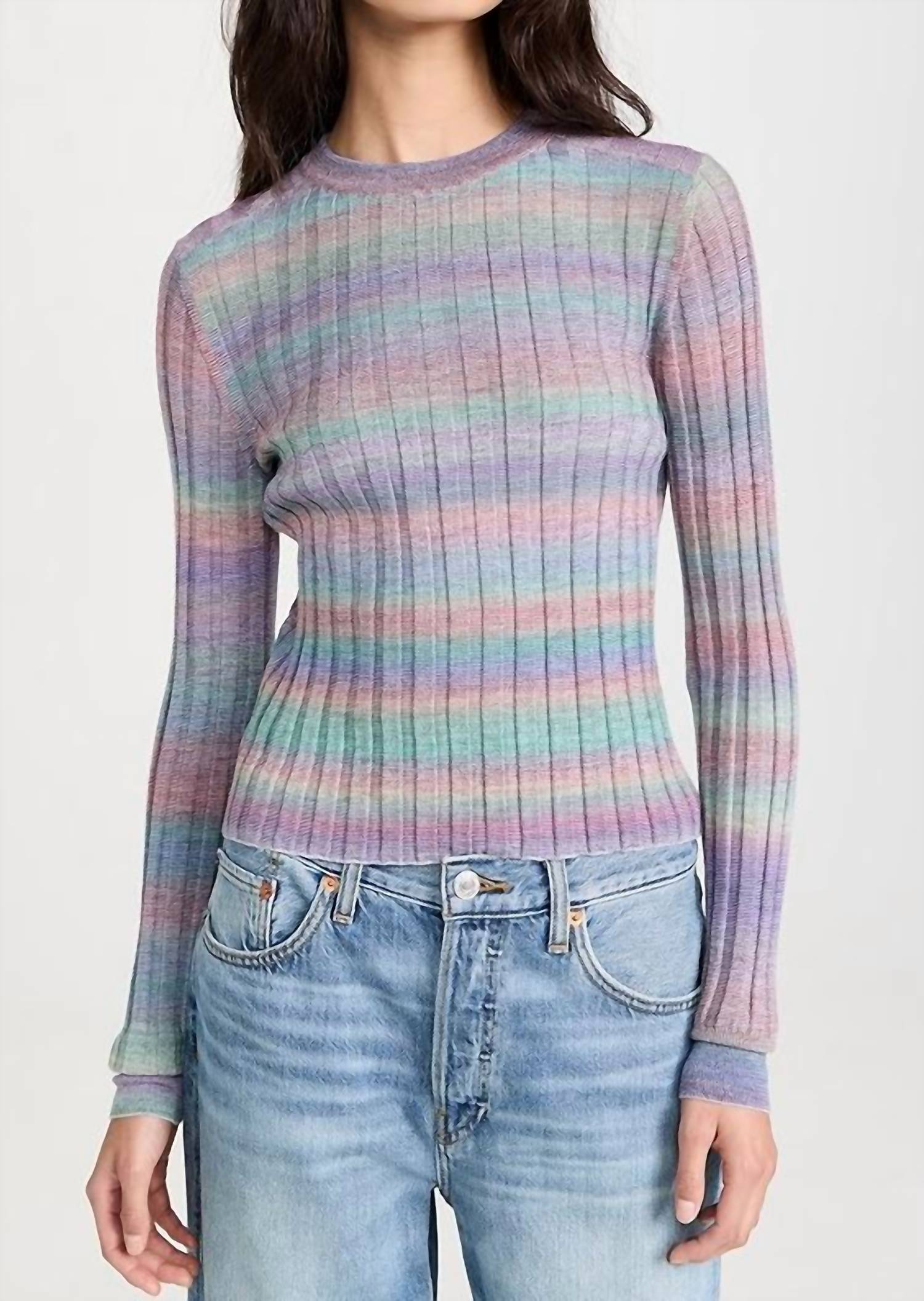 Re/Done - Poor Boy Rib Slim Pullover