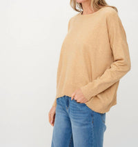 Six/Fifty - Angii Frayed Crewneck Top