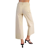 Glam - Women's Leg Scallop Pocket Pants
