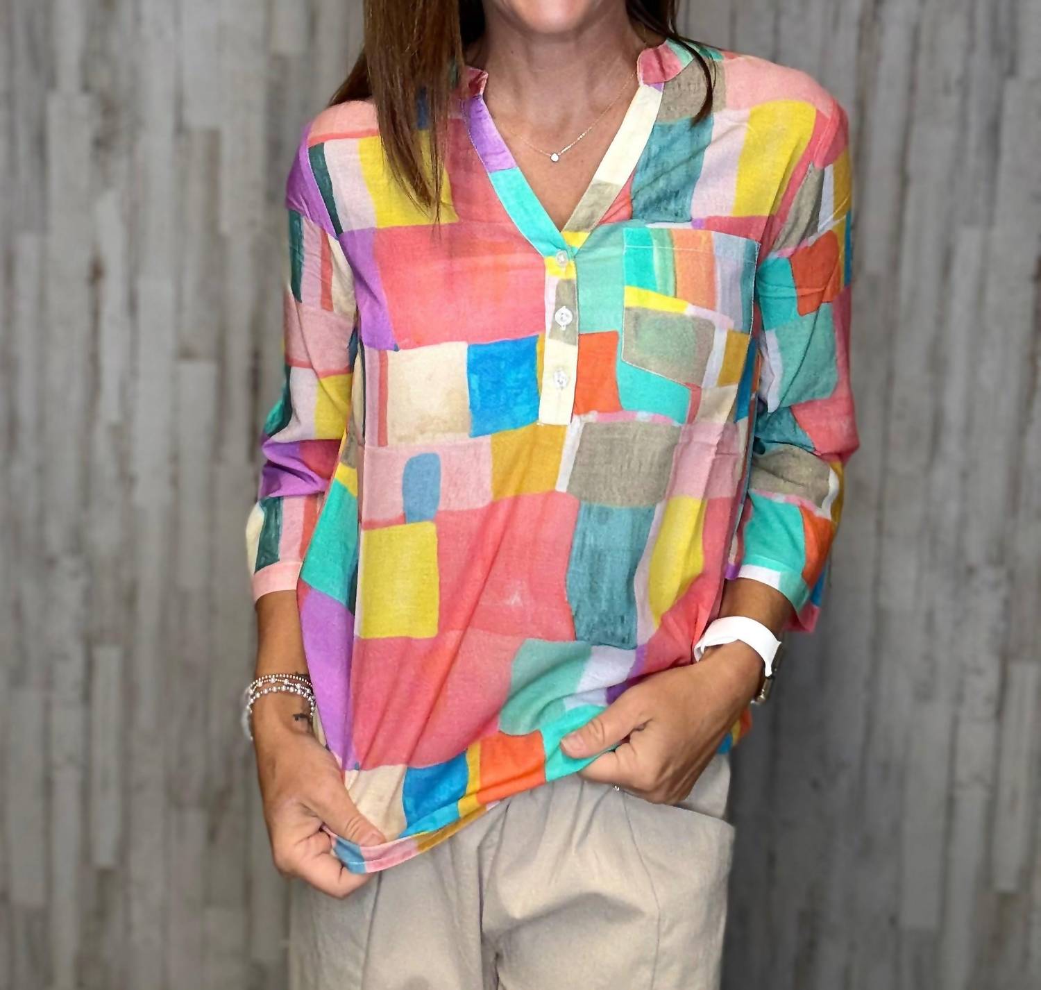 Charlie B - Martinique Mosaic Top