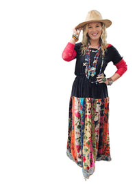 A Rare Bird - Velvet Convertible Skirt-Dress