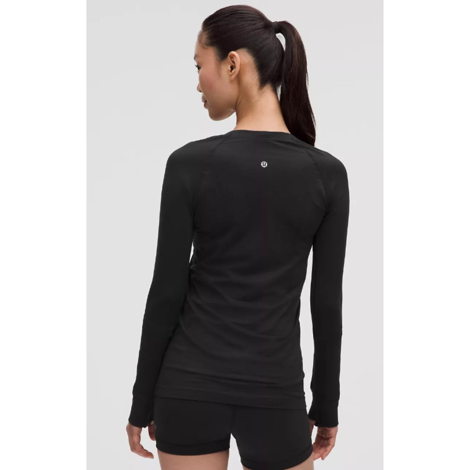 lululemon Swiftly Tech Long Sleeve 2.0 Top in black - women's long sleeve top - alternate view