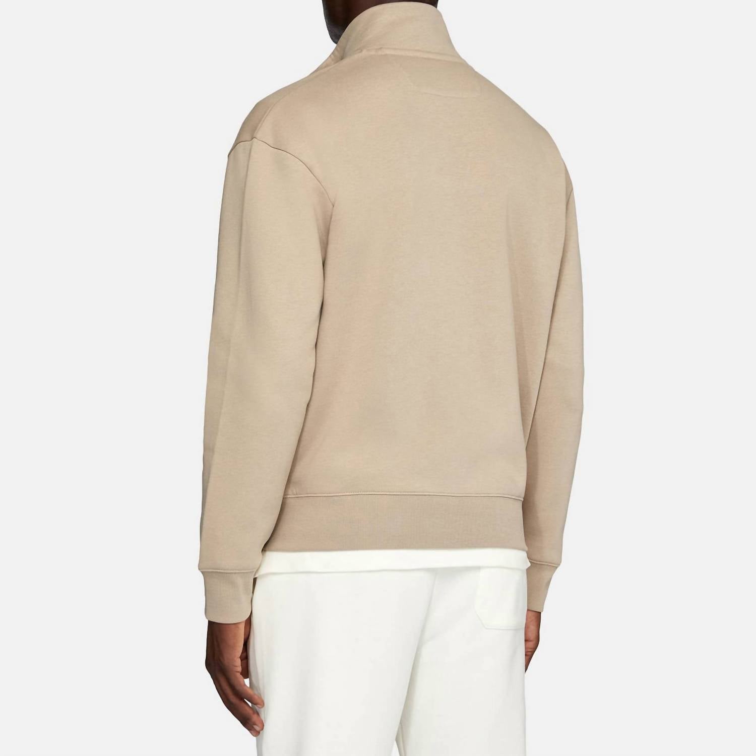 Boggi Milano - Soft Cotton Full Zip Mock-neck Jacket