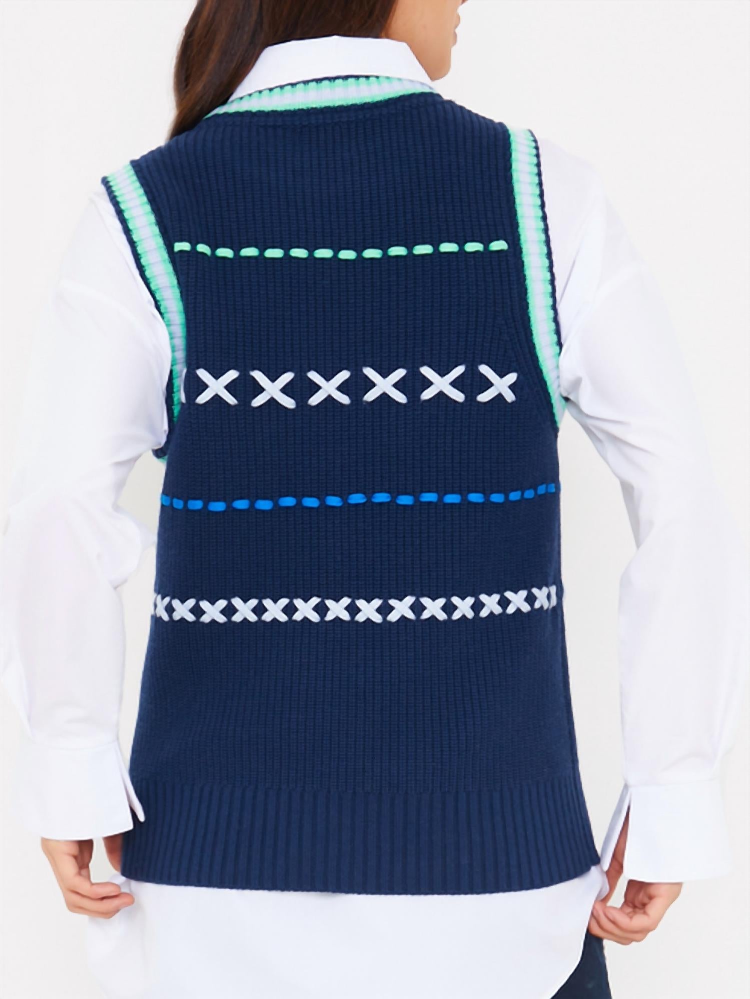 Brodie Cashmere - Parker Stitched Vest