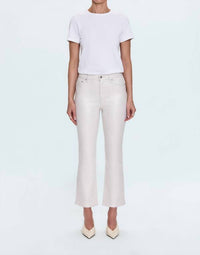 PISTOLA Lennon High Rise Crop Boot Jeans in ivory luster - women's jeans