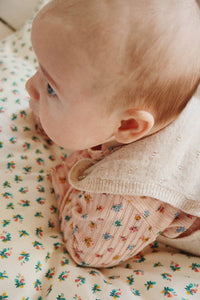 Konges Sløjd Girls' Mino Knit Spencer Jumpsuit in cream and white - kids' item - view 4