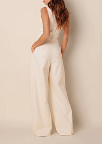 Sablyn - Twill Wide Leg Pant
