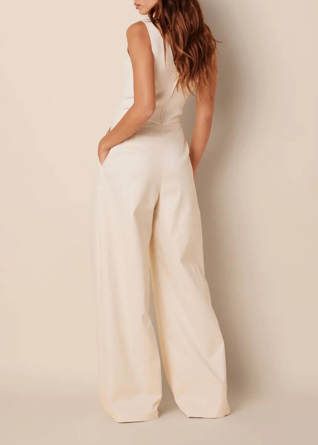Sablyn - Twill Wide Leg Pant