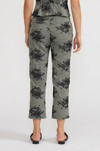 LUCY PARIS Maria Embroidered Pants in grey - women's pants - detail view