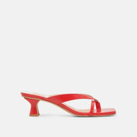 Dolce Vita Women's Brevel Heeled Sandals in chili - women's sandal - detail view
