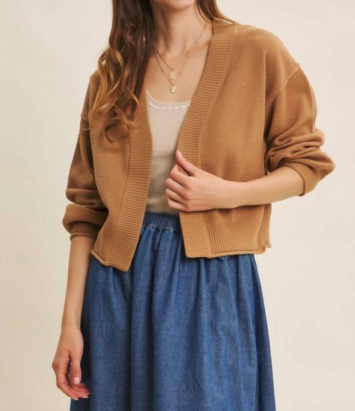 In February - Timeless Waffle Cardigan