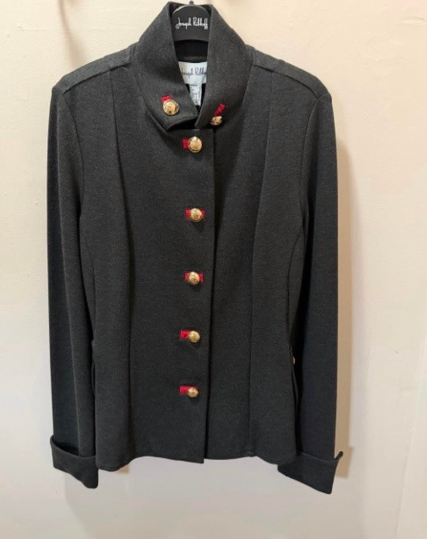 Joseph Ribkoff - Women's Military Inspired Knit Jacket