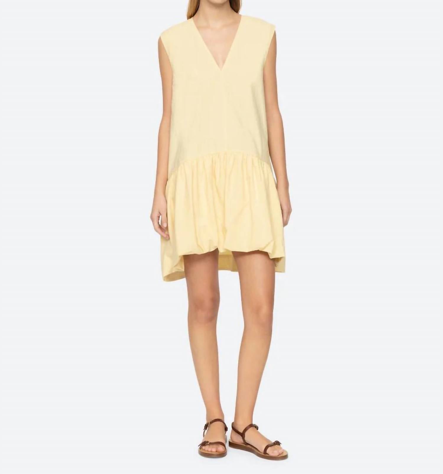Sea - Emmet Poplin Bubble Tank Dress