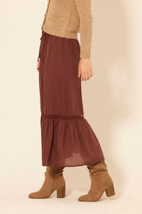 Bila77 - Finch Elastic Tie Waist Skirt