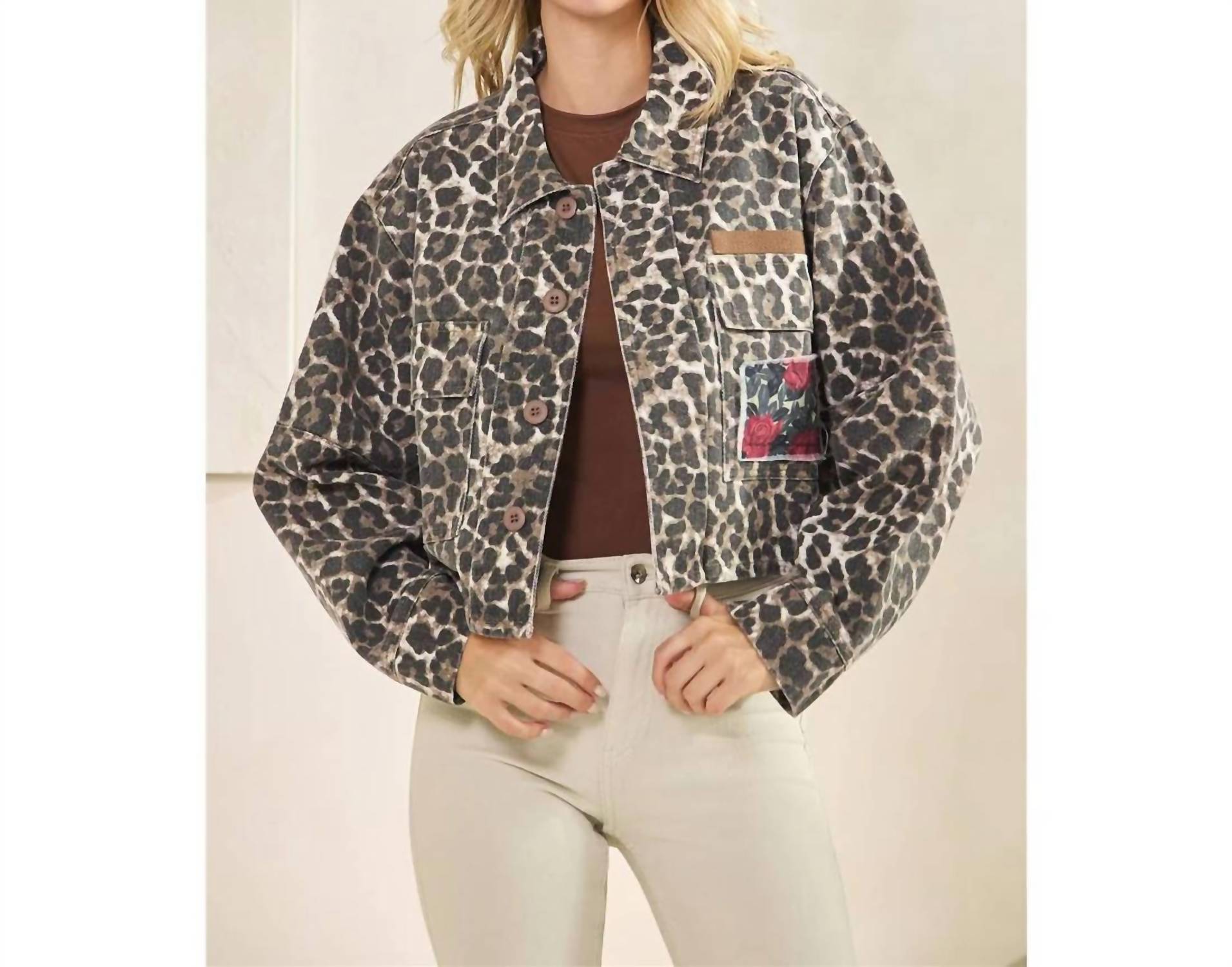 Carole Christian - Cropped Denim Jacket