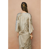 Dress Forum - Women's Sandstone Palm High Slit Kimono Duster
