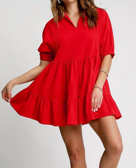 Umgee - Tiered Babydoll Dress