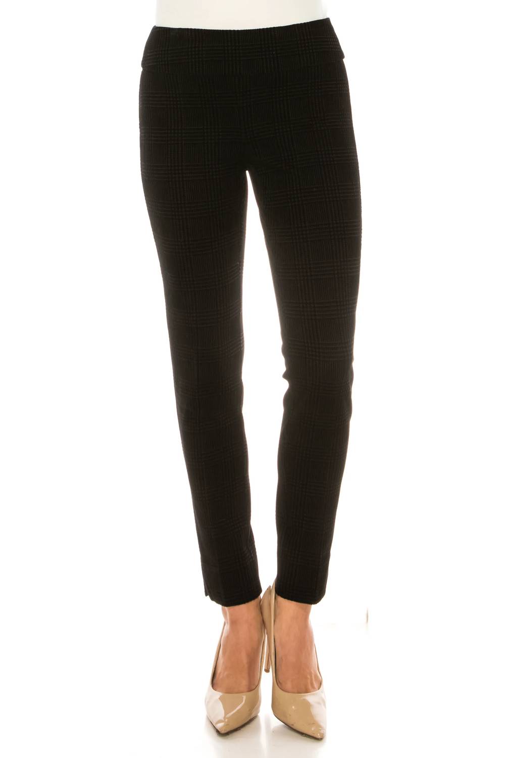 Zac & Rachel - Printed Velvet Ankle Pull-on Pants