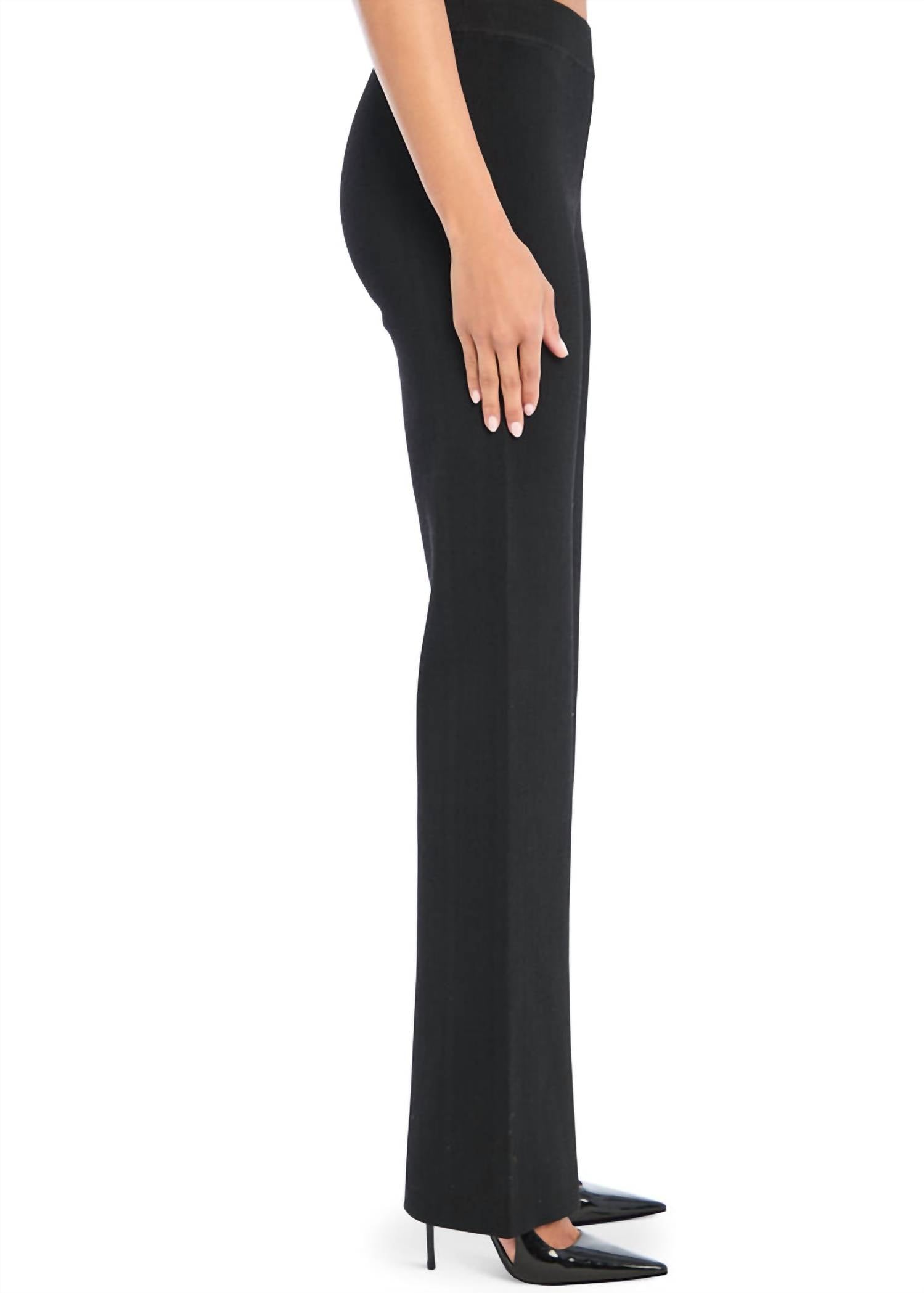 SER.O.YA Cleer Mid-rise Flare Pant in black - women's pants - view 4