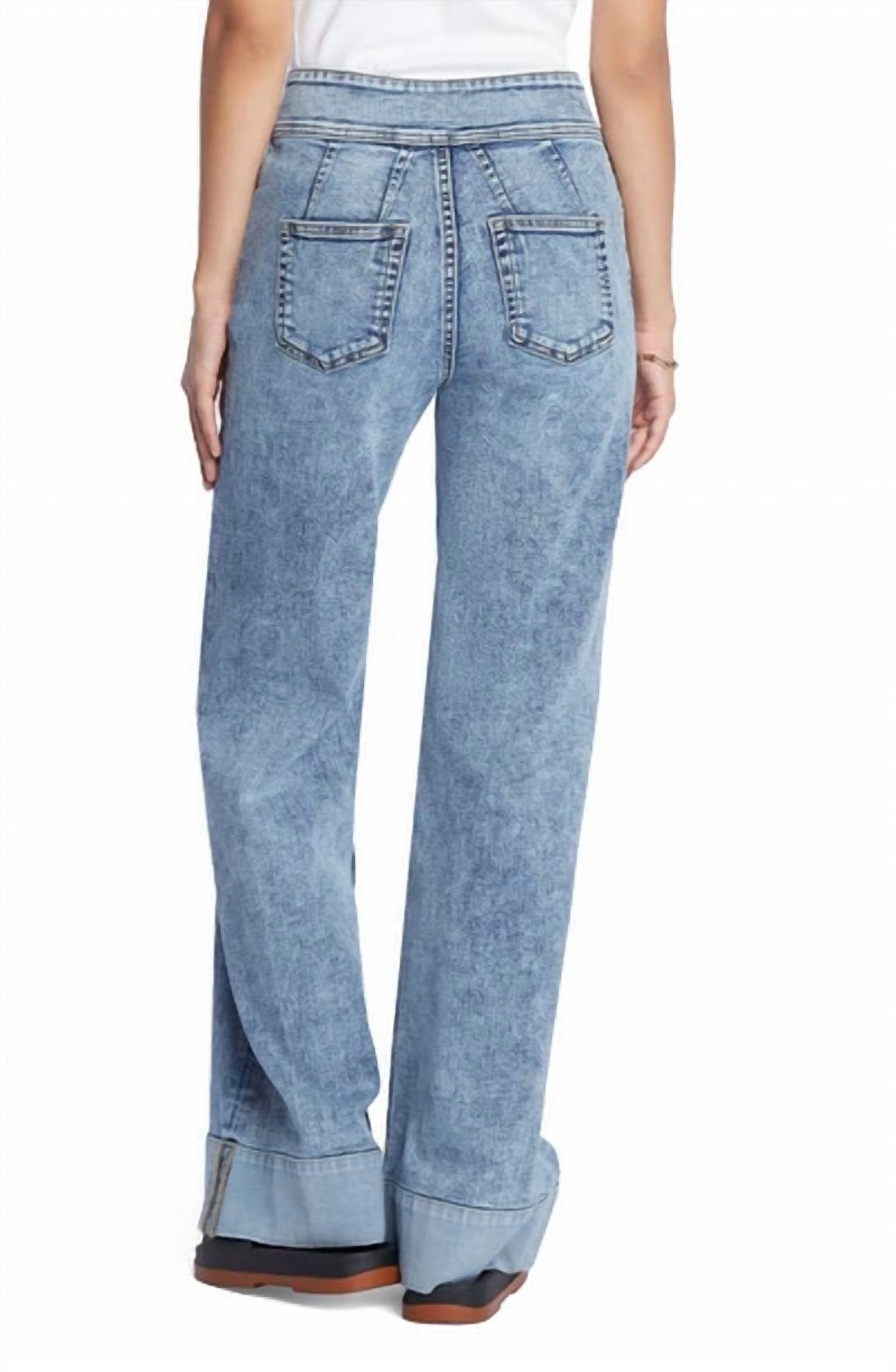 Hint Of Blu - Mighty High Waist Wide Leg Jean