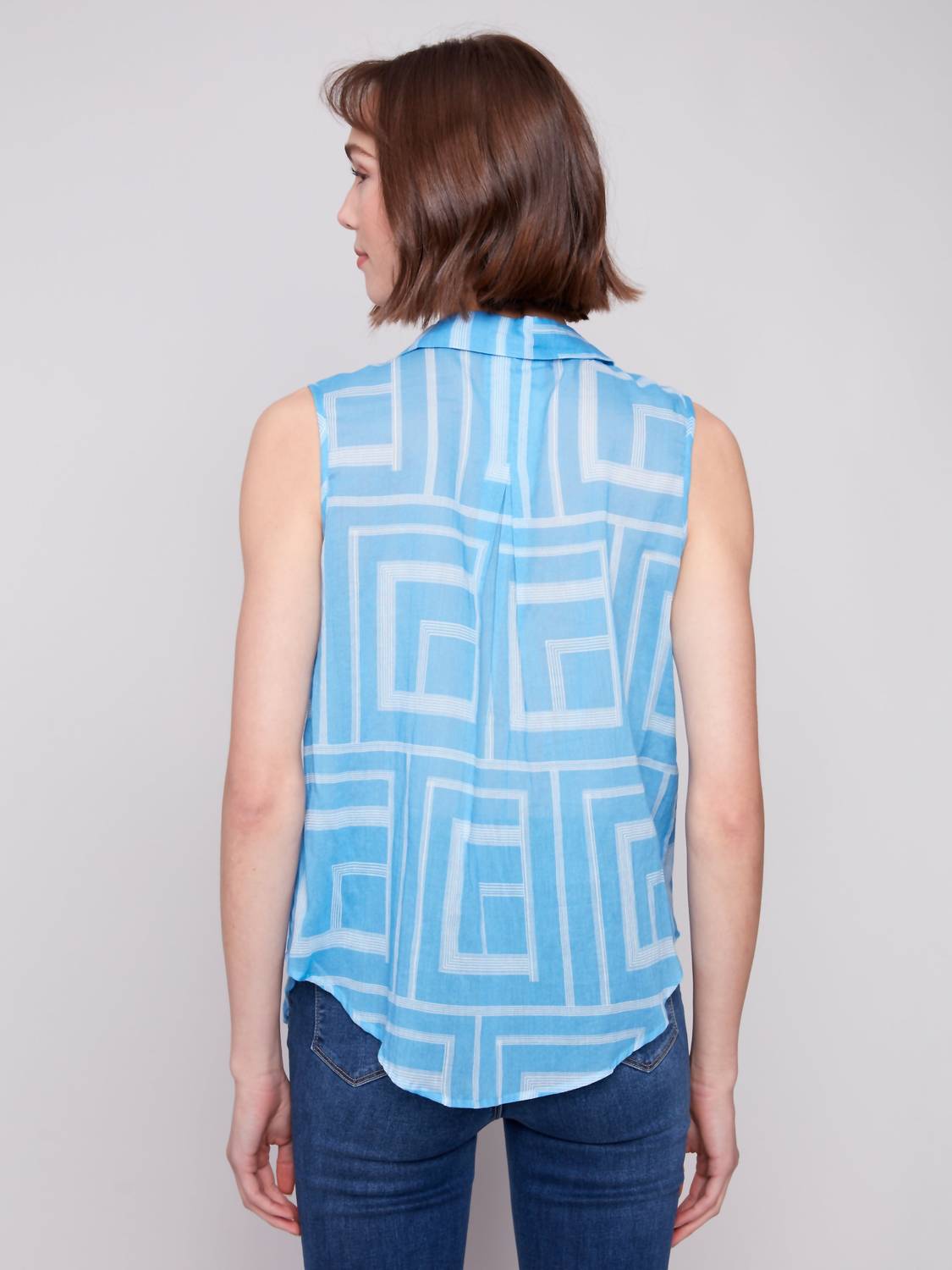 Charlie B - Bluebell Cotton Tie Top