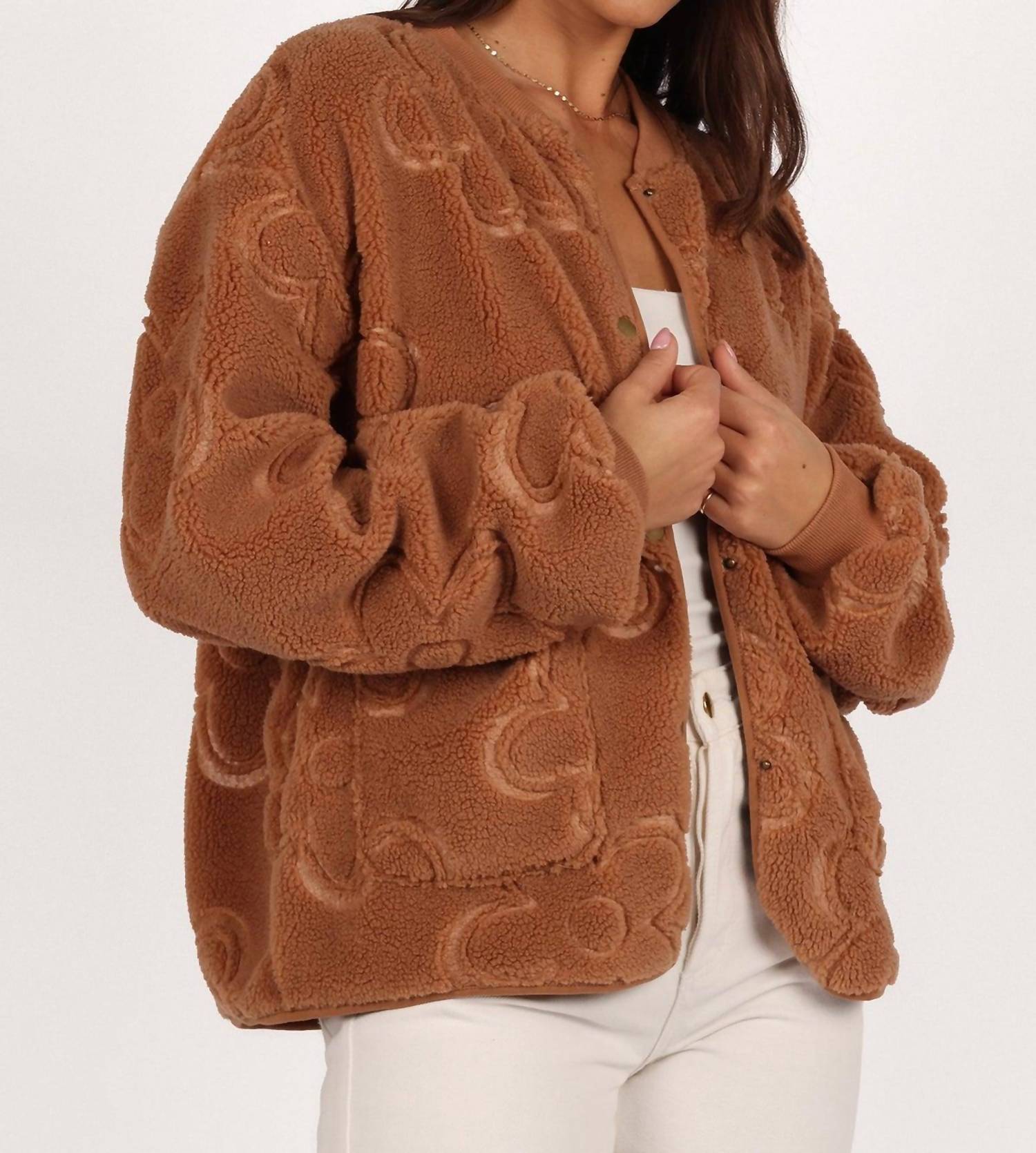 By Together - Flower Pattern Button Down Jacket