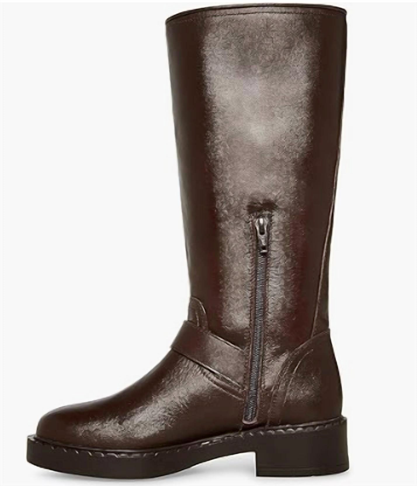 STEVE MADDEN Women's Erma Knee High Flat Boots in brown - women's shoe - view 4