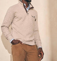 Faherty - Epic Quilted Fleece Pullover Sweatshirt